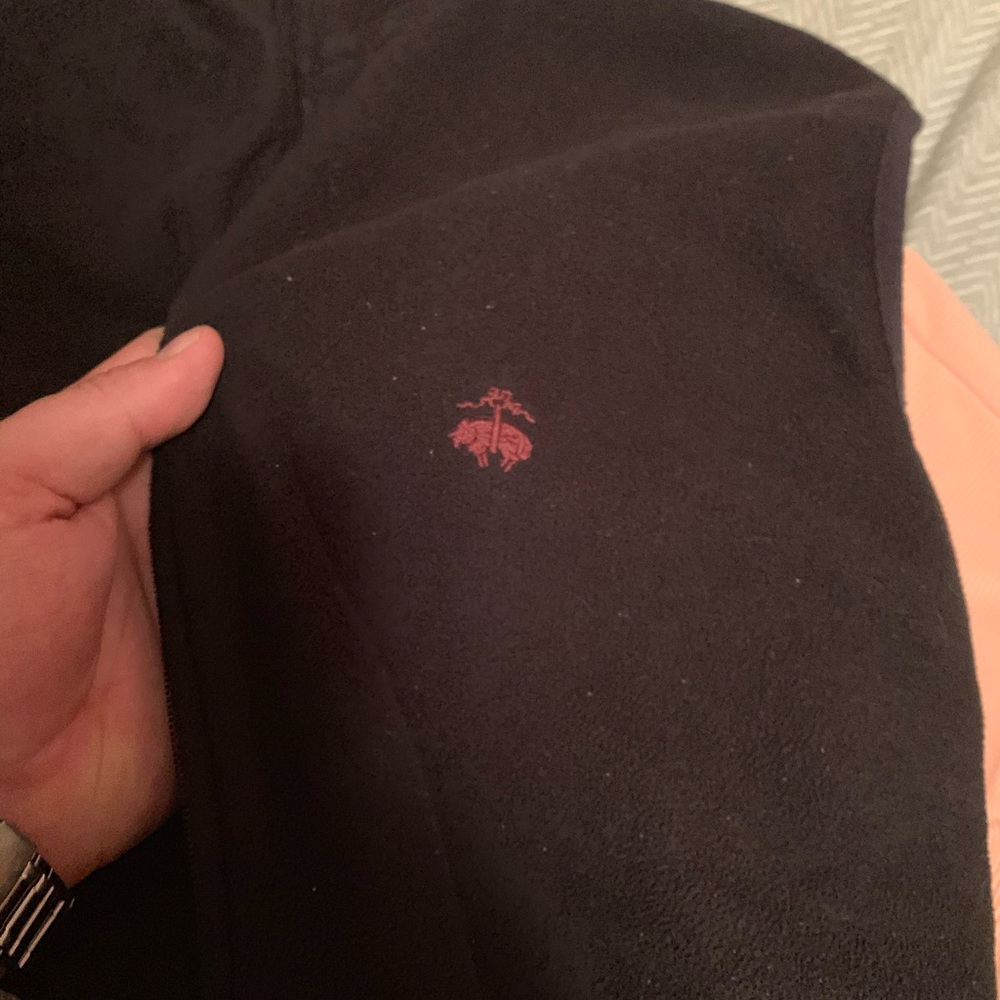 Black brooks brothers fleece vest